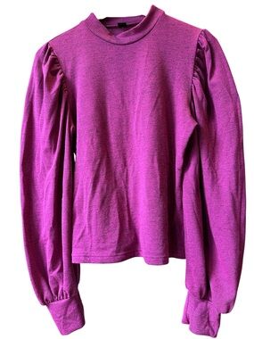 SHEIN Raspberry Fuchsia Long-Sleeve Knit Top size large